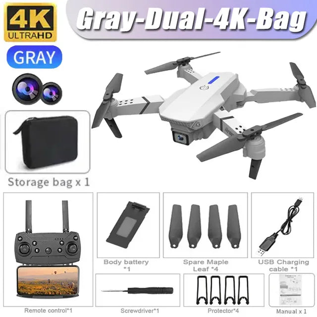 E88Pro RC Drone 4K Professinal With 1080P