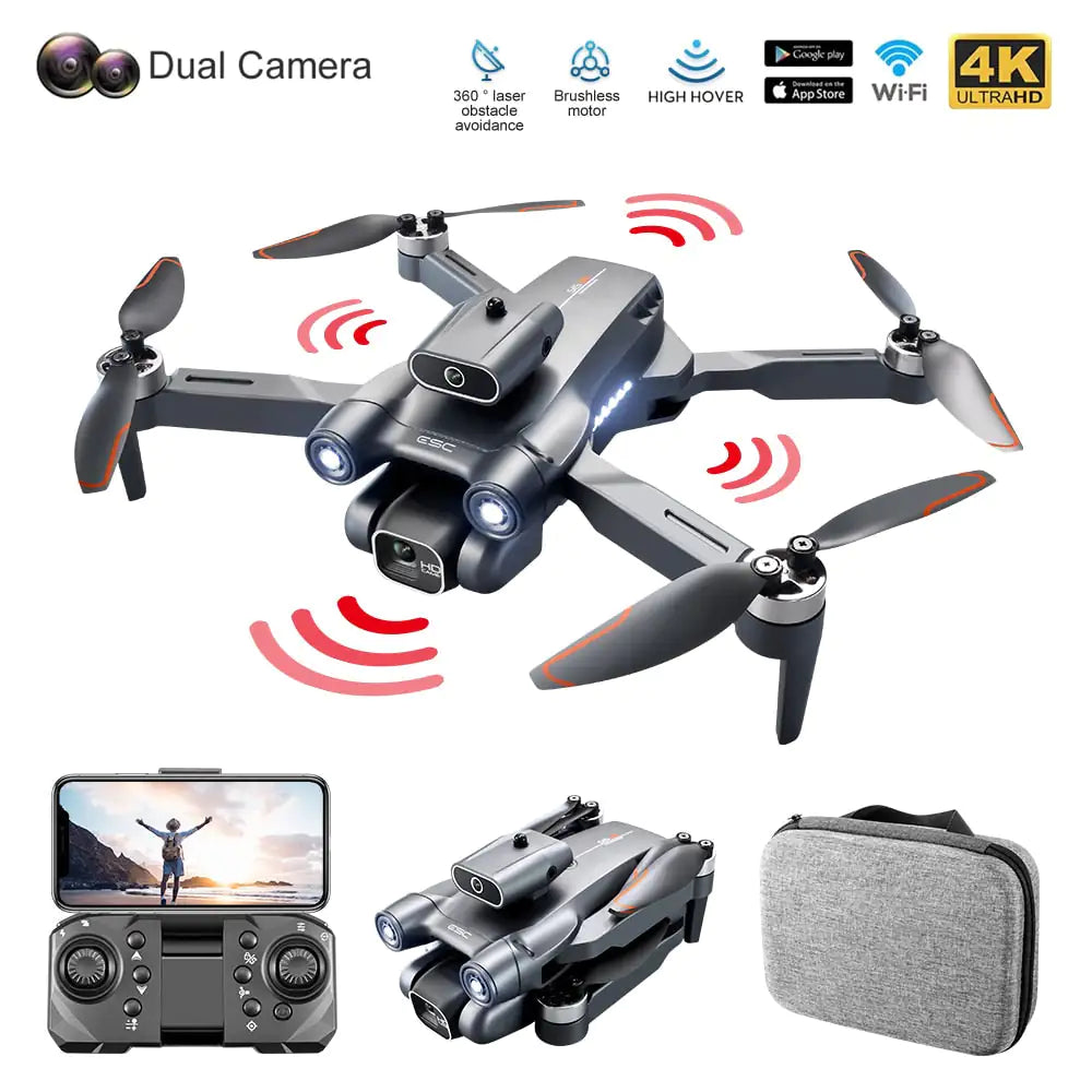 Drone S1S Profesional con Cámara 4K HD y Evitación Inteligente de Obstáculos