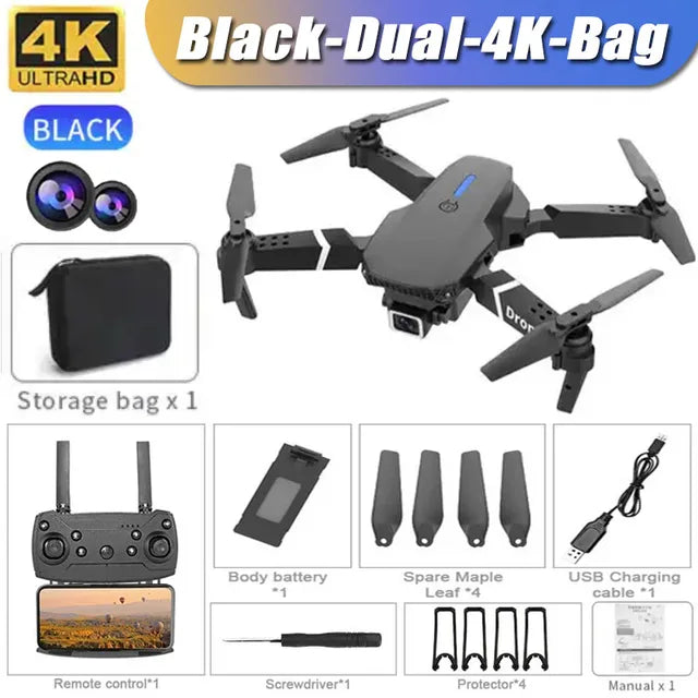 E88Pro RC Drone 4K Professinal With 1080P