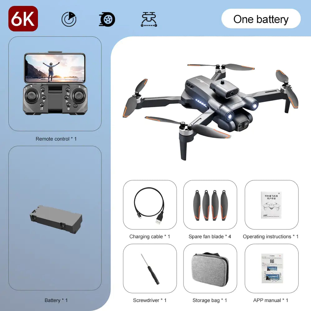 Drone S1S Profesional con Cámara 4K HD y Evitación Inteligente de Obstáculos