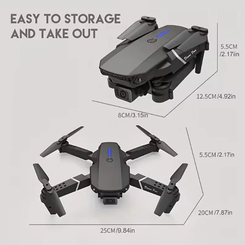 E88Pro RC Drone 4K Professinal With 1080P